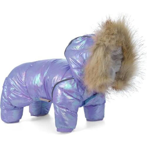 Dog Snowsuit Winter Warm Puppy Pet Coat Jacket Waterproof Reflective Clothes for Small Dogs Chihuahua Yorkie Clothing Overalls