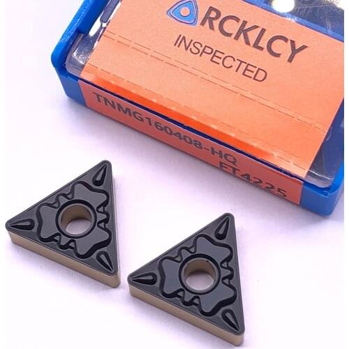10pcs RCKLCY High Quality TNMG160408-HQ FT4225 carbide External turning tool Lathe Tools cutter CNC tool Machining steel