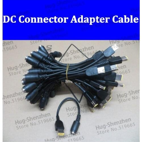 5pcs dc adapter convertor connector dc power cable 7.9 female jack to Rectangle male plug for lenovo thinkpad