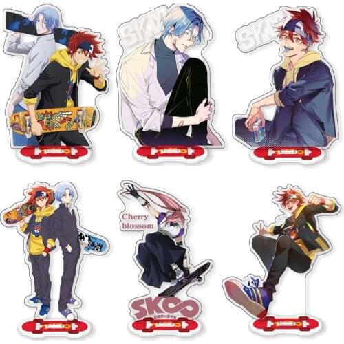 Anime SK8 The Infinity Stand Model Plate Cartoon Figure Langa Reki Miya Cherry Blossom Desktop Decor