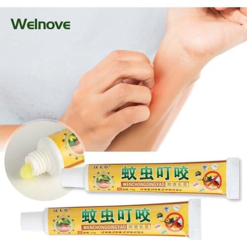 Summer Mosquito Bite Cream 15g Antibacterial Ointment Psoriasis Dermatitis Eczema Pruritus Cream Anti Itch Skin Care Beauty