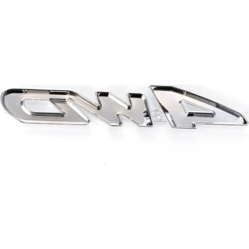 Car Metal Chrome 4WD Displacement Emblem Badge All Wheel Drive Auto sticker Auto Car sticker Exterior Accessories