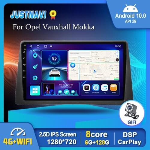 JUSTNAVI Car Radio For Opel Vauxhall Mokka 2012-2016 For Buick Encore 2013-2019 Carplay Autoradio Multimedia Video Player GPS