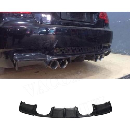 Carbon Fiber Rear Lip Diffuser Spoiler for BMW E92 M3 Coupe E93 M3 Cabriolet 2009 - 2012 Car Bumper Protector V Style FRP