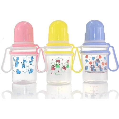 125mL Newborn Children Infant Baby Boy Girl Standard Mouth PP Feeding Bottle Drinking Water Breast-like Feeling