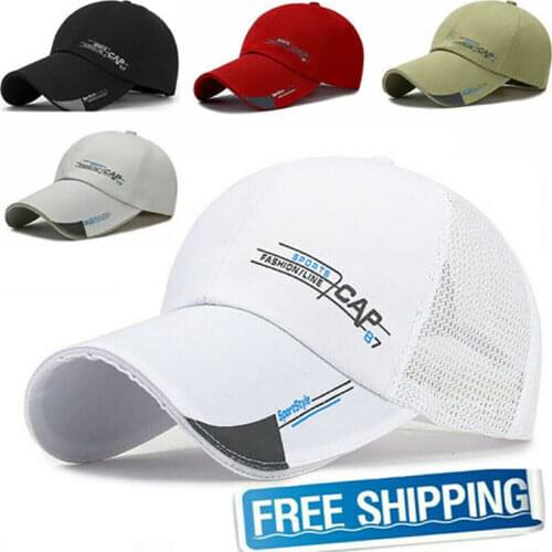Quick Dry Waterproof Sports Caps Sun Hat Peaked Baseball Cap Women Men Outdoor Street Hiphop Hats Caps