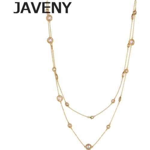 925 Sterling Silver 3A Checkerboard Cubic Zirconia Womens Wedding Long Chain Station Necklaces Birthday Gift 10pcs Lot Wholesale