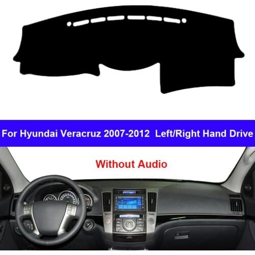 Car Dashboard Cover DashMat Carpet Cape For Hyundai Veracruz 2007 2008 2009 2010 2011 2012 Without Audio Protector Cushion