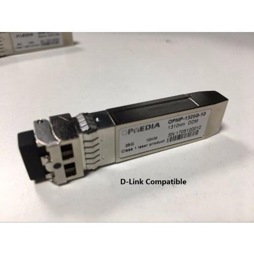 D-link Compatible 28Gb/s 1310nm SFP28 10km Transceiver,25G SFP28 LR optic module with LC connector,single mode