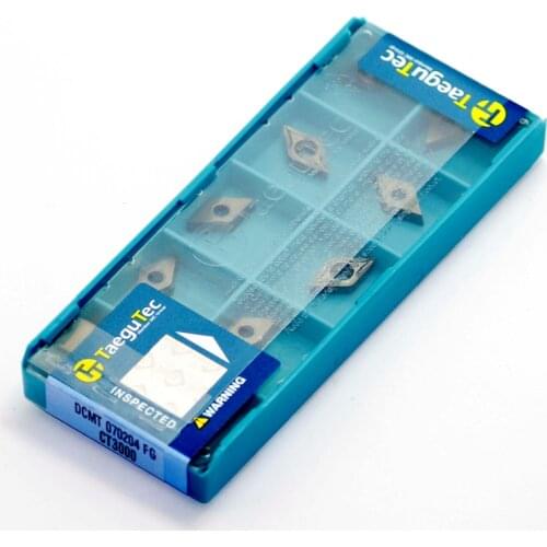 DCMT070204 FG CT3000 DCMT070204 PC CT3000 DCMT070204 PC CT9080 TaeguTec Lathe Tools Carbide Turning Positive Inserts