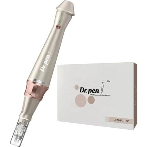 Dr.pen E30 Wireless Micro Needle Derma Pen Auto Dermapen Skin Care Machine 5 Levels Adjustment with 2 PCS Bayonet Needles