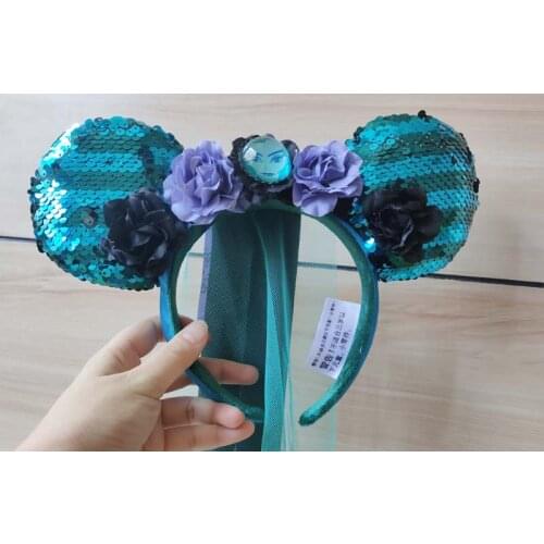 Disney Parks Veil Leota Limited Gift Minnie Ears Haunted Mansion Blue Headband