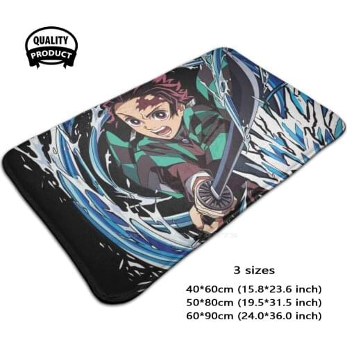 Kamado Tanjiro Demon 3 Sizes Home Rug Room Carpet Anime Manga Comic Animation Fantasy Kamado Tanjiro Kimetsunoyaiba Hashira