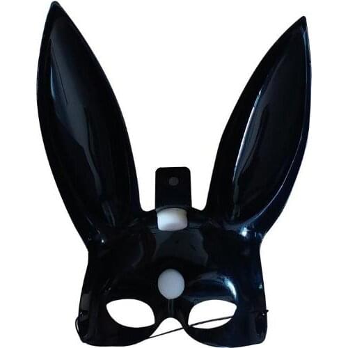 Hot sale rabbit Headgear Eye mask oral gag leather Bondage Restraint role play couple game SM Exotic egg vibrator Tool Slave