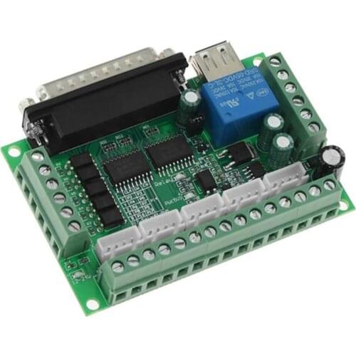 MACH3 Interface Board CNC 5 Axis With Optocoupler Adapter Stepper Motor Driver + USB cable