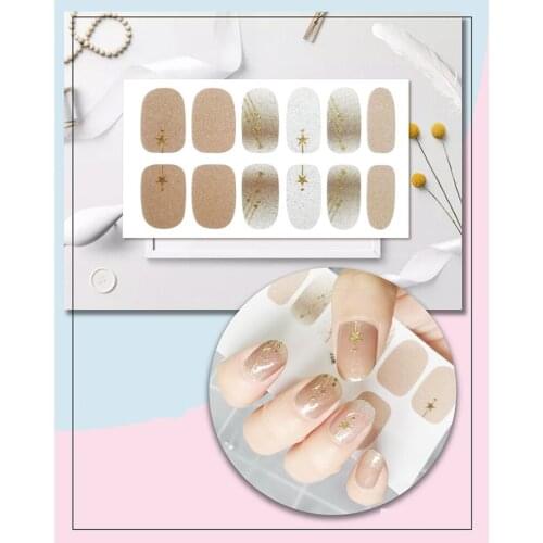 ENDRRFLA Summer Flower Creative Design Sticker Nail 4D Manicure Slider Nail Sticker Nail Slider Polish Foil Flower Design 1pc