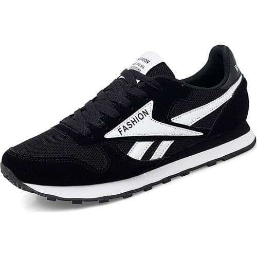 Classical Style Men Running Shoes Breathable Mesh Mens Summer Shoes Lace Up Man Sports Shoes Lace Up Gym Jogging Fitness 42 43