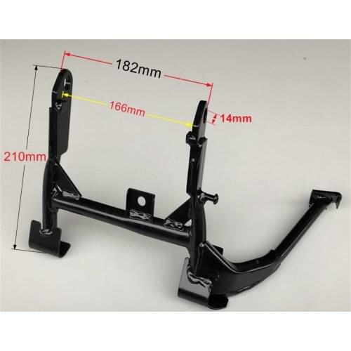 Motorcycle Middle Kickstand Bracket Pillar Center Central Parking Stand Holder Support For Suzuki AN125 AN150 AN 125 HJ125T-7