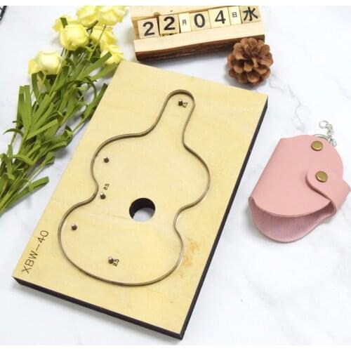 SMVAUON Cutting Die Customized Car Key Bag Ring DIY Keychains Pendant Japanese Knife wood Cutter Mold Leather Hand Punch Tool
