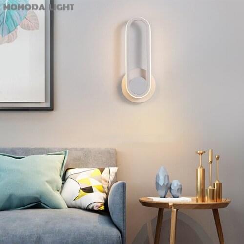 Modern LED Wall Lights for Home Momoda Originality Button Wall decor Night Lamps Hotel Living Room Bedroom Lights Lighting Warm
