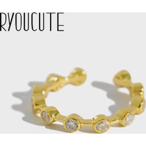 Punk Vintage Crystal Chains Ring For Women Men Adjustable Size Geometric Rings Exquisite Creative Jewelry Wholesale 2021