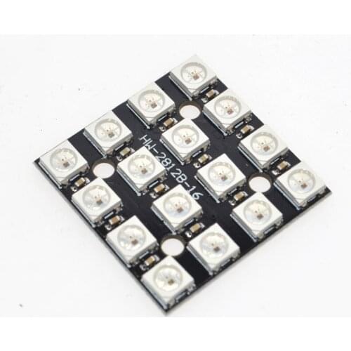WS2812B 4*4 16-Bit Full Color 5050 RGB LED Lamp Panel Light For Wholesale