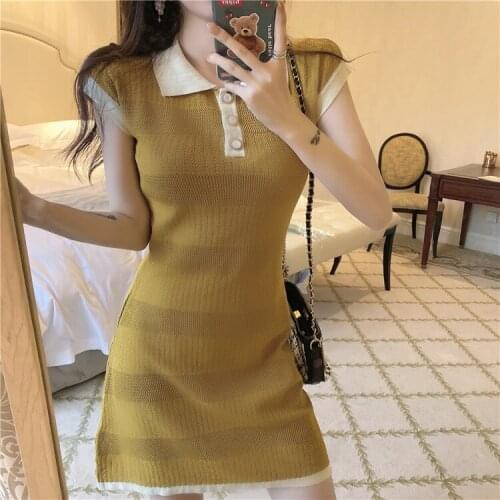 Модные трикотажные платья YIKUO China At AliExpress