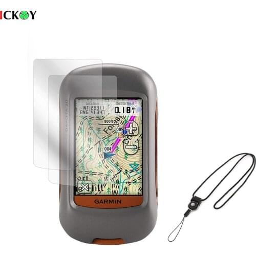 2pcs Screen Protector Cover Shield Film + Detachable Neck Lanyard for Garmin Dakota 20 10 Hiking Handheld GPS Accessories