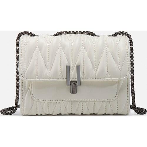 Bag Womens Bag 2021 New Fashion Wrinkly Leather Slung Net Red Foreign Style French Chain Fairy Bag Handbag