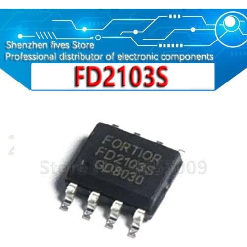 10pcs/lot Brand new original FD2103 FD2103S SOP-8 180V half bridge gate driver chip