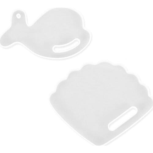 2 PCS Coaster Silicone Mold for DIY Crystal Epoxy Resin Tray Mold Home Decoration Handmade Crafts Tools