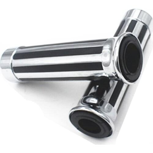 2x Universal1'' 25mm Handlebars Hand Grips Scooter Dual Sport bike Old School Cruiser Bobber Chopper Touring Motorcycle