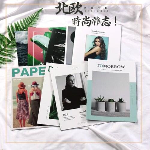 9pcs books Photography English Magazine Food Shooting Background Decorative Card Photography Projects Books props wholesale