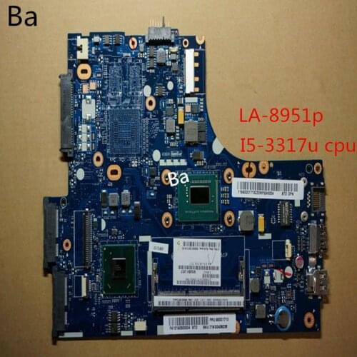 For the Lenovo S400 laptop motherboard comprehensive test I5-3317U CPU integrated graphics card LA-8951P motherboard