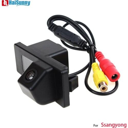 HaiSunny Special CCD Chip Car Rear View Camera Reverse Backup Parking Camera For SsangYong Kyron Rexton Korando Actyon