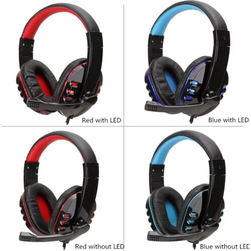 Gaming Headset Wired Gamer Headphone Stereo Sound Headsets with Mic for PS4 Computer PC Gamer Headphones