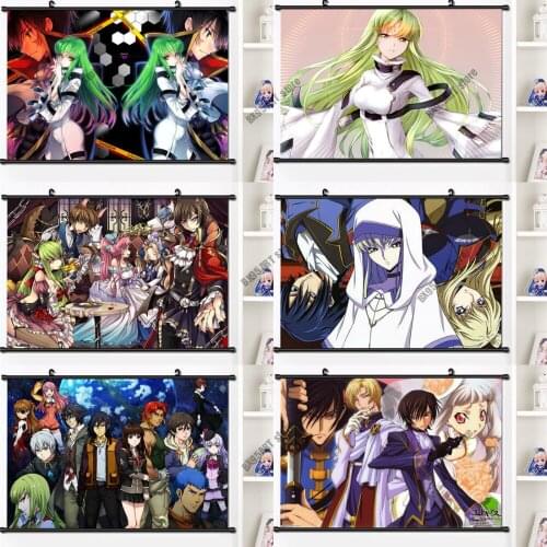Anime Canvas Painting Wall Art CODE GEASS Lelouch Lamperouge Kallen Prints Posters Decor Pictures for Bedroom Home Decoration