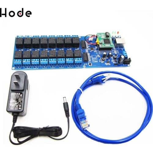 LAN WAN RJ45 TCP/IP Industrial Network 16 Channels Remote relay board controller/automation remote control switch module