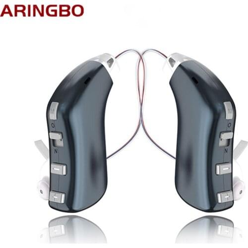 Best Mini USB Rechargeable Hearing Aid Digital BTE Hearing Aids Adjustable Tone Sound Amplifier Portable Deaf Elderly