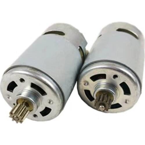 1PCS FREE SHIPPING RS550 Motor 9/12Teeth 10.8/12/14.4/16.8/18/21/25V Gear 3mm Shaft For Cordless Charge Drill Screwdriver