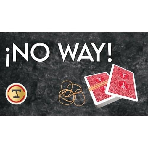 No Way! (Gimmicks) by Marcel Magie Card Decks Close Up Performer Magie Magic Trick Props Magician Funny