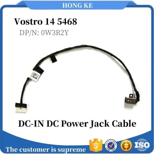 New Original DC-IN DC Power Jack Cable Dell Vostro 14 5468 DP/N:0W3R2Y