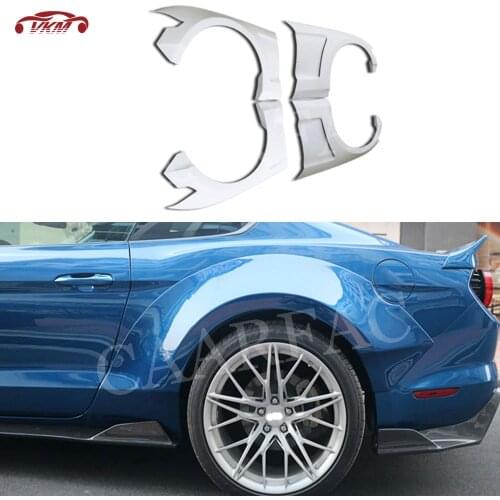 Carbon Fiber /Fiber Glass Unpainted Material Front Bumper Fender Rear Bumper Eyelids For Ford Mustang 2018 2019 2020