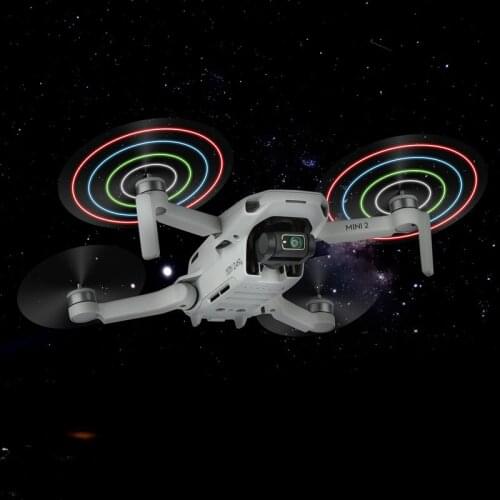 DJI MINI 2 Propellers,Rechargeable Low-Noise Quick-Release Prop Folding LED Light Flash Propeller for DJI mini 2 accessories