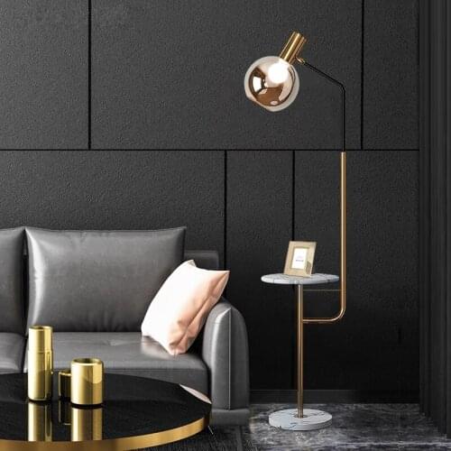 Simple Living Room Creative Post Modern Fashion Bedroom Bedside Living Room Vertical Decorative Art Glass Floor Lamp