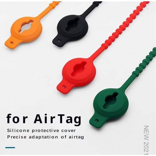 Silicone Airtag Case For Apple Airtags Locator Anti-lost Protective Sleeve Child Bicycle Adjustable For Airtag Protective Cover