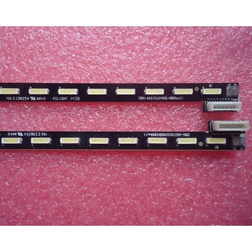 2 Pieces/lot LED strip 1555-R6500000-01LT-20T50328A CRH-A6570201106L486Rev1.1 7710-665000-L000 R000 66LED 718MM for 2 Pieces/lot