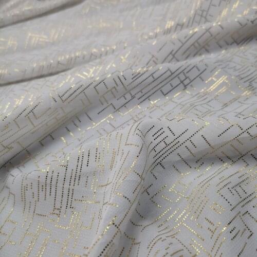 Dancing Dress Bronzing Chiffon Fabric Soft Flowing bronzed breathable DIY dress fabric 100cm*150cm