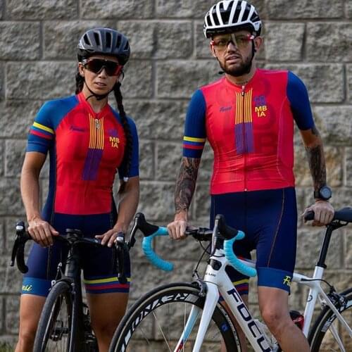 Frenesi pro team triathlon suit men and woman couples cycling jersey jumpsuit maillot riding ropa ciclismo set triathlon gel pad