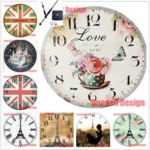 Cross stitch embroidery 5d diamond embroidery with clock 5d diamond mosaic sale rhinestone pictures decoration home wall sticker